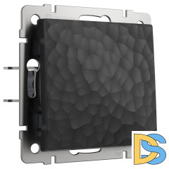 Выключатель Werkel Hammer одноклавишный черный W1210008 4690389161971