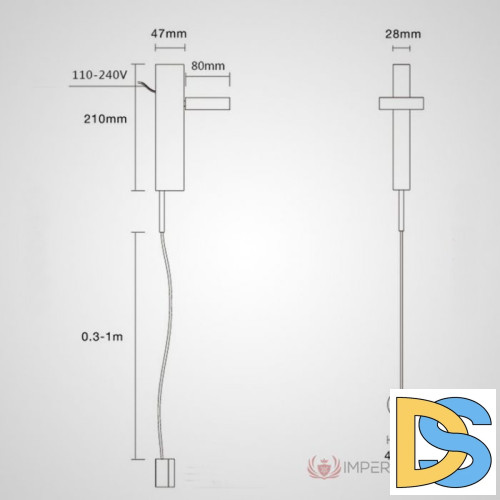 Настенный светильник ImperiumLoft Denzil 178017-26