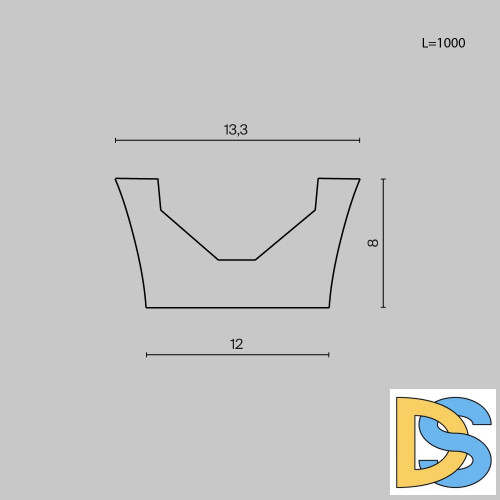 Профиль для шинопровода Maytoni Elasity TRA160MP-1B