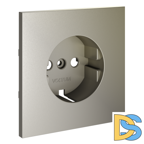 Накладка для розетки с заземлением, S70 (шелк)