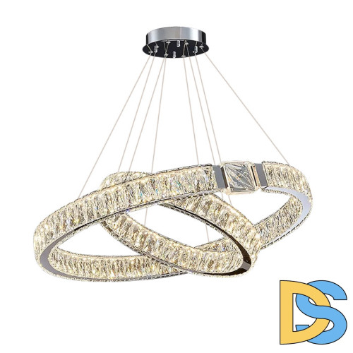 Подвесная люстра Delight Collection D8010P/2R/D800+600 gold/silver