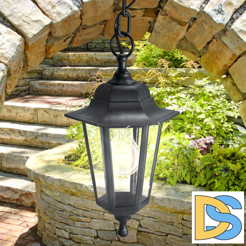 Уличный подвесной светильник ЭРА НСУ 06-60-001 черный Б0048108