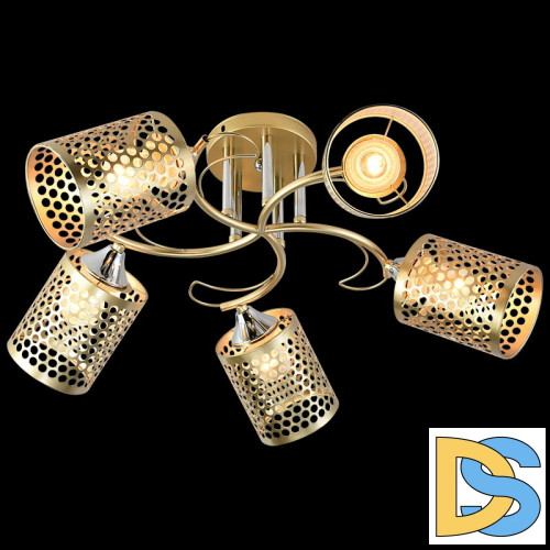 Люстра на штанге Reluce 01322-0.3-05 MATT GOLD+CR