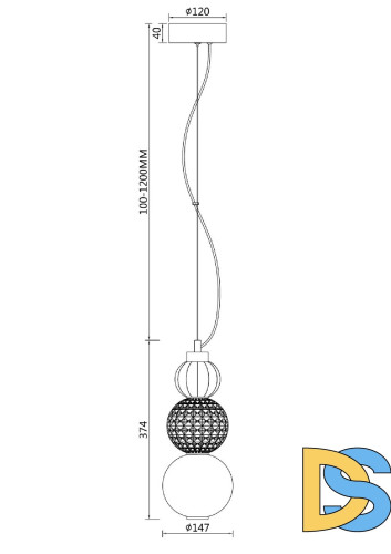 Подвесной светильник Maytoni Collar P069PL-L16CH3K