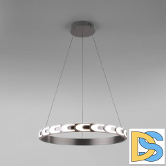 Подвесной светодиодный светильник Eurosvet Chain 90164/1 сатин-никель