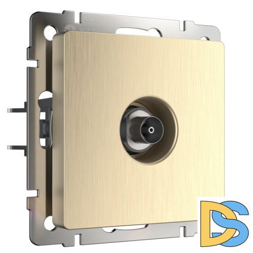 ТВ-розетка оконечная Werkel шампань рифленый W1183010 4690389160639