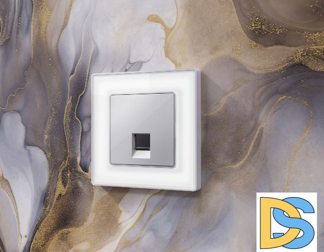 Рамка одноместная Ambrella Volt Arctic AF580131