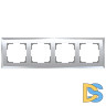Рамка на 4 поста Werkel Diamant зеркальный W0041220 4690389158858