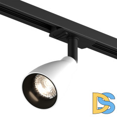 Трековый однофазный светильник Denkirs Bell DK6050-BW+BK