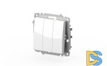 Выключатель трехклавишный ELBI Zena Vega 609-015600-254