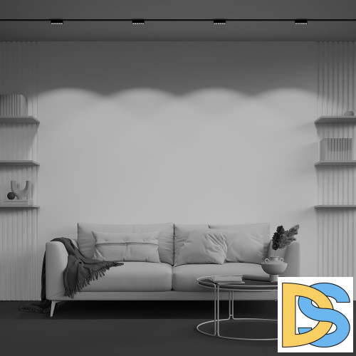 Трековый магнитный светильник Maytoni Points TR082-1-6W4K-M-B