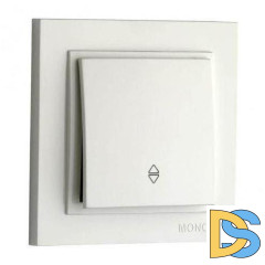 Выключатель одноклавишный проходной Mono Electric Despina 10А 250В слоновая кость 102-010025-109