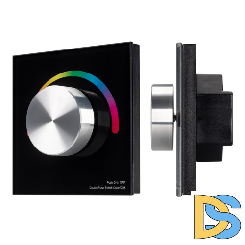 Панель Arlight Smart-P5-RGB-G-IN Black (3V, Rotary, 2.4G) 033757