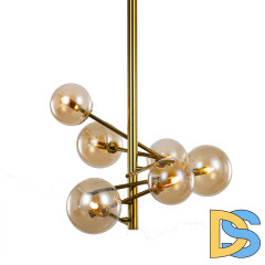 Люстра на штанге Delight Collection Globe Mobile MX19009070-6B gold