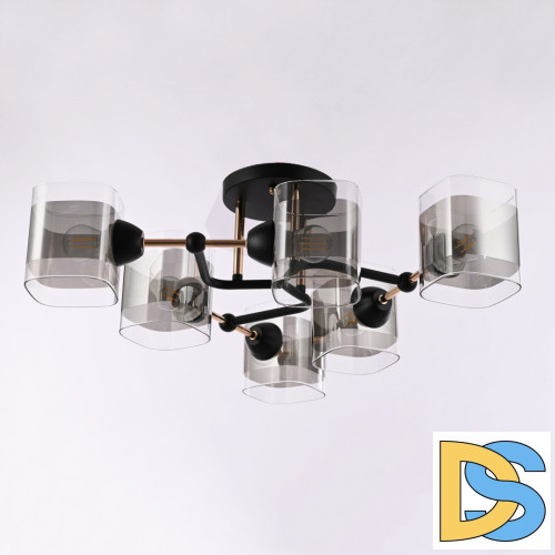 Потолочная люстра Arte Milano Amalfi 324308/6 BK+FG