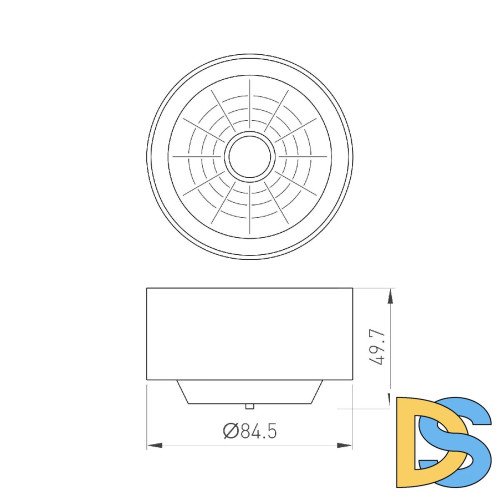 Рефлектор с посадочным кольцом Arlight LGD-REFLECTOR-RING-R85 (WH) 046769