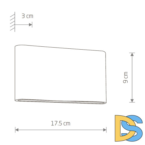 Уличный настенный светильник Nowodvorski Semi Led M Brass 11366
