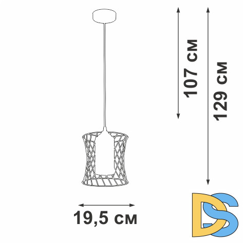Подвесной светильник Vitaluce V2843-0/1S