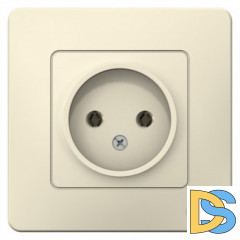 Купить розетку 1-ая электрическая без заземления, Молочный, серия Blanca, Schneider Electric