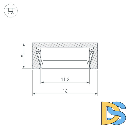 Профиль Arlight MIC-M-2000 ANOD BLACK 044540