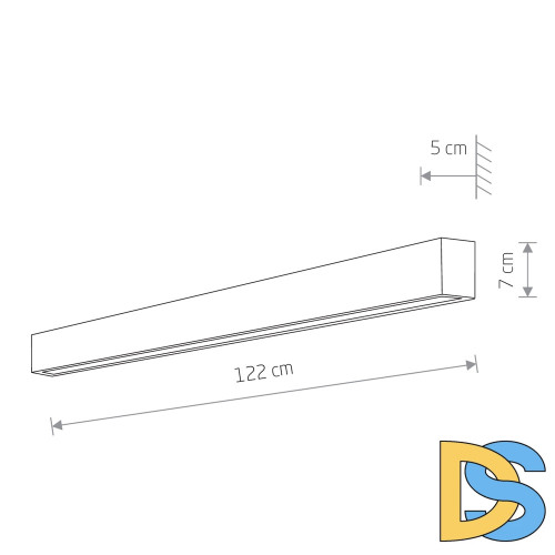 Настенный светильник Nowodvorski Straight Wall LED L 7560