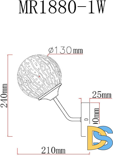 Бра MyFar Camilla MR1880-1W
