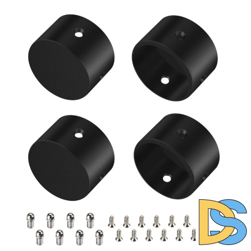 Заглушка Arlight WPH-FLEX-D22-360deg BLACK ALU глухая 049938