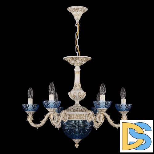 Подвесная люстра Bohemia Ivele Crystal AL79101P/6/175 WMG P Aquamarine/M-1F