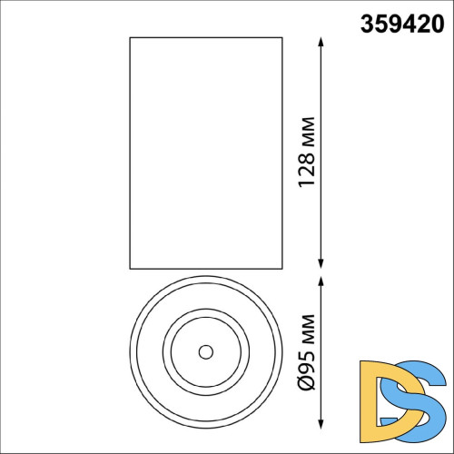 Накладной светильник Novotech Recte 359420