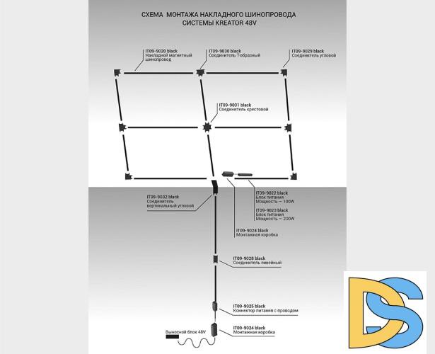 Блок питания 200W Italline Kreator IT09-9023 black