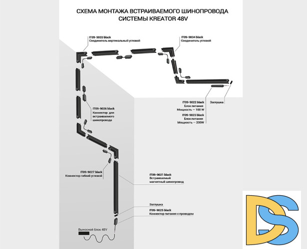 Блок питания 200W Italline Kreator IT09-9023 black