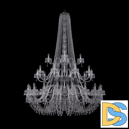 Подвесная люстра Bohemia Ivele Crystal 1410/20+10+5/530/h-200/3d Ni V0300