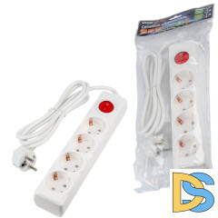 Удлинитель бытовой Uniel Ultra S-GCU4-1,5B WHITE UL-00010021