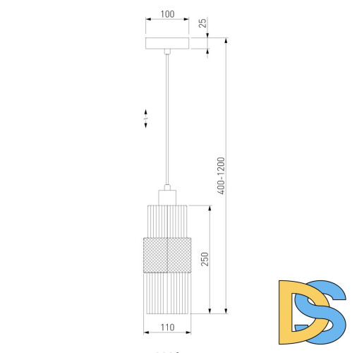 Подвесной светильник Eurosvet Soho 50209/1 хром