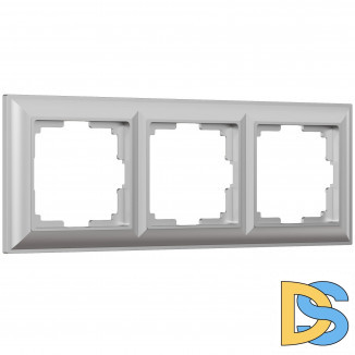 Рамка на 3 поста (серебряный) W0032206