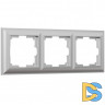 Рамка на 3 поста (серебряный) W0032206