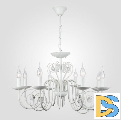 Подвесная люстра Eurosvet 60018/8 белый с золотом