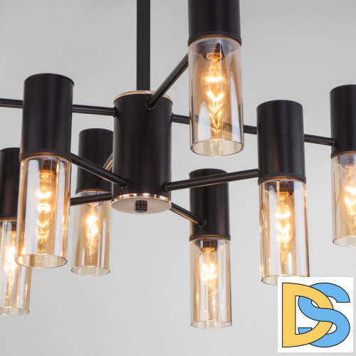 Люстра на штанге Eurosvet Tesoro 70125/8 черный Smart a053246