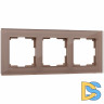 Рамка на 3 поста Werkel Favorit (латте, стекло) W0031142