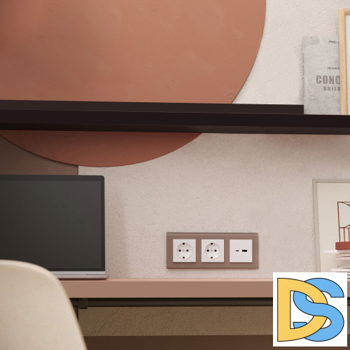 Рамка на 3 поста Werkel Favorit (латте, стекло) W0031142