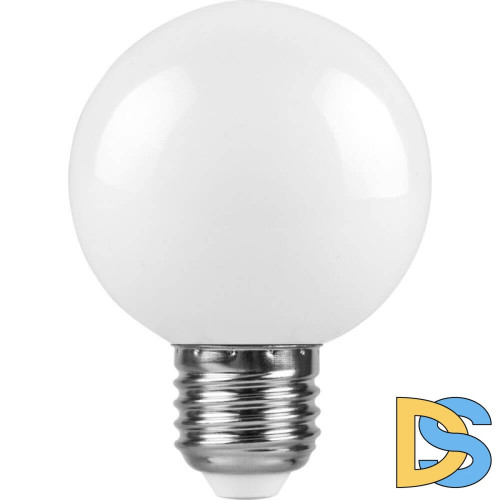 Лампа светодиодная Feron E27 3W 2700K Шар Матовая LB-371 25903
