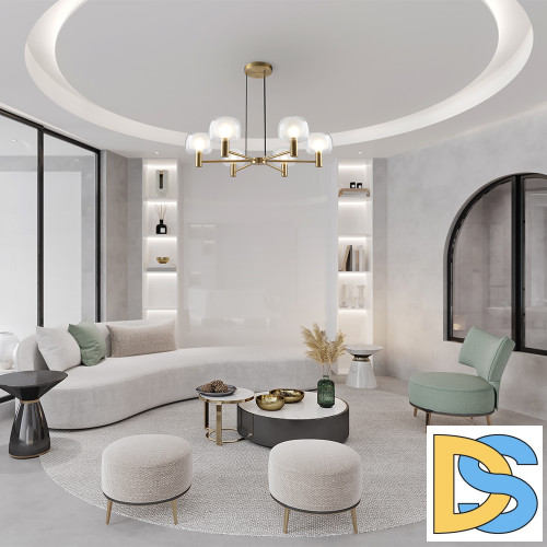 Подвесная люстра Maytoni Vision MOD411PL-06G