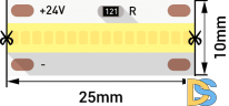 Светодиодная лента DesignLed DSG-FOB-640-24-NW-33 005697