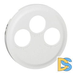 Лицевая панель Legrand Celiane розетки телевизионной TV/FM/SAT белая 068285