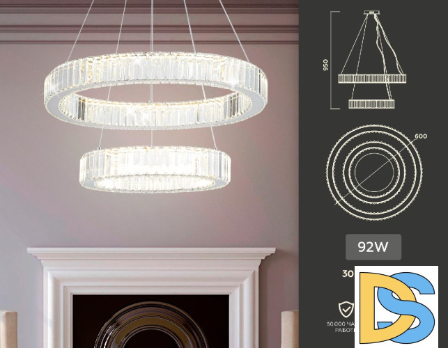 Подвесная светодиодная люстра Ambrella Light Traditional TR5001