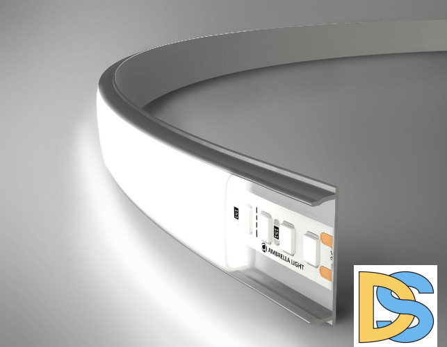 Алюминиевый накладной профиль Ambrella Light Alum Profile GP1600AL