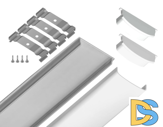 Алюминиевый накладной профиль Ambrella Light Alum Profile GP1600AL
