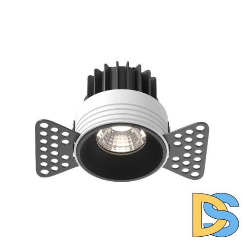 Встраиваемый светильник Maytoni Round DL058-7W4K-TRS-B