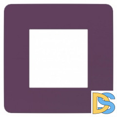 Рамка 1-ая (одинарная), Лиловый/Бежевый, серия Unica Studio, Schneider Electric