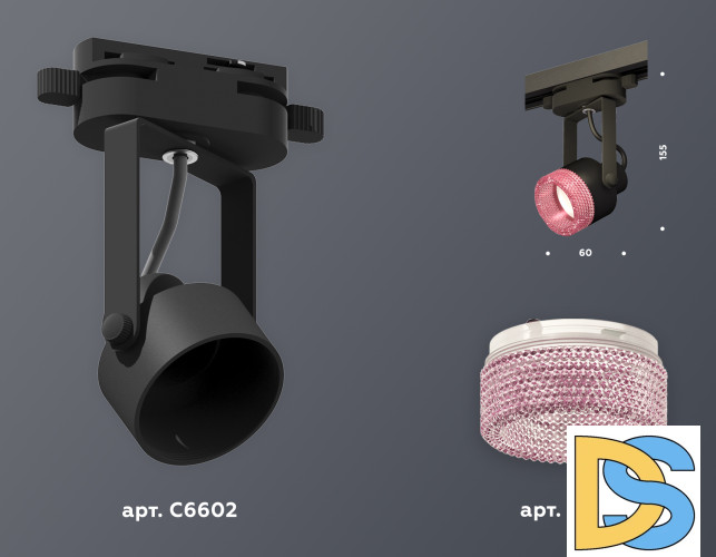 Трековый однофазный светильник Ambrella Light Track System XT6602062 (C6602, N6152)
